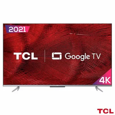 Smart TV TCL LED Ultra HD 4K 55" Google TV com Google Assistant, Borda Ultrafina e Wi-Fi - 55P725