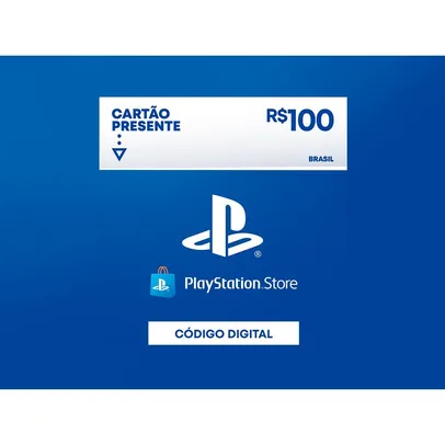 Gift Card PlayStation Store R$100 - Cartão Presente Digital [Exclusivo Brasil]