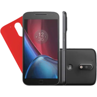 Smartphone Motorola Moto G 4 Plus Tela 5.5'' 32GB Câmera 16MP - Preto - R$1169