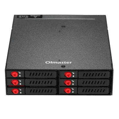 OImaster 6 Bays Suporte Backplane Móvel, 2.5 ''SATA HDD SSD 