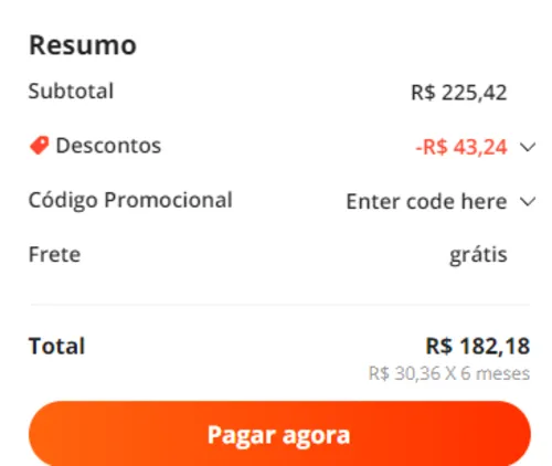 Imagem na descrição da promoção