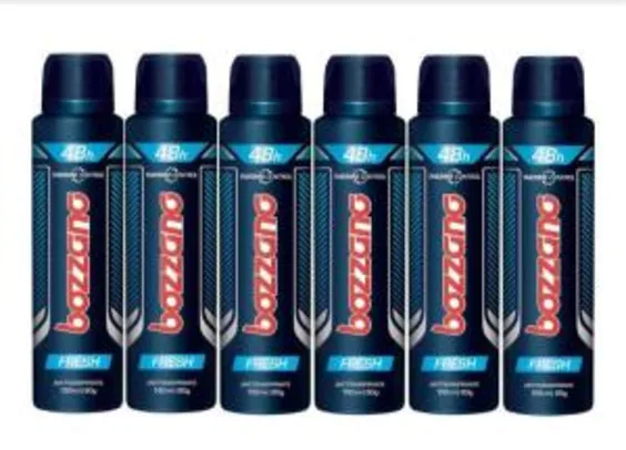 [ Primeira Compra ]  12 UNIDADES  Desodorante Aerosol Antitranspirante Masculino - Bozzano Thermo Control Fresh