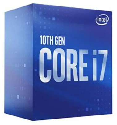 Processador Intel Core I7 10700 Cache 16MB 2.90GHz (TURBO 4.8GHZ) LGA 1200 | R$1999