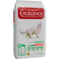 Ração Seca Cat Excellence Salmão para Gatos Adultos Castrados - R$100