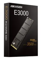 SSD Hikvision E3000, 256GB, M.2 2280, NVMe, Leitura 3230MB/s e Gravação 1240MB/s, HS-SSD-E3000/256G