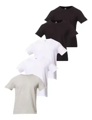 Kit Com 5 Camisetas Básicas Masculina Hering