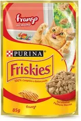 R$0,99 - Friskies Ração Úmida Para Gatos Adultos Frango Ao Molho 85g