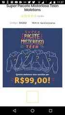 4 moletons por R$100 na Nerd Universe (Apenas Masculino entre 8-12 anos)