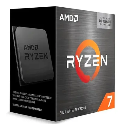 PROCESSADOR AMD RYZEN 7 5700X3D, 8-CORE, 16-THREADS, 3.0GHZ (4.1GHZ TURBO), CACHE 100MB, AM4, 100-100001503WOF