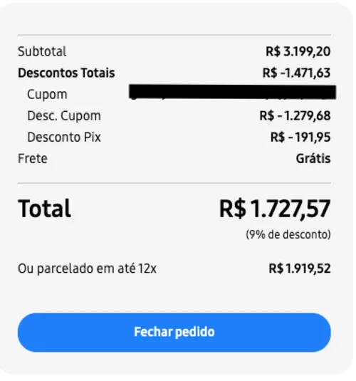 Imagem na descrição da promoção