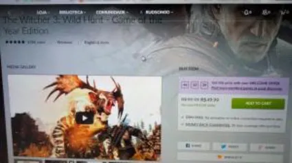 The Witcher 3 GOTY  (PC) - R$ 50 (direto no app PC do GOG Galaxy)