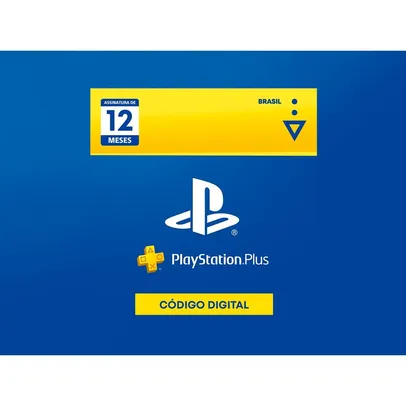 PlayStation Plus: 12 Meses de Assinatura