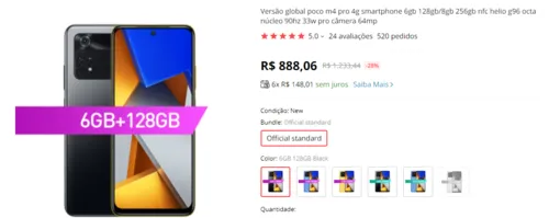 Imagem na descrição da promoção