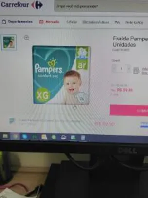 Fralda Pampers XG Confort Sec Top 76 Unidades | R$60