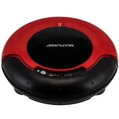 Aspirador Robô de Pó Multilaser HO041 3 em 1 Bivolt 30W - Vermelho/Preto