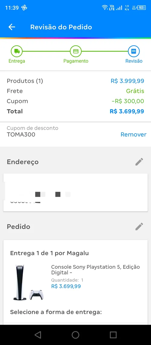 Imagem na descrição da promoção