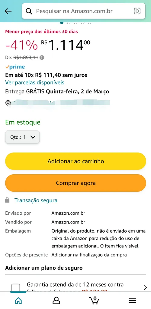 Imagem na descrição da promoção