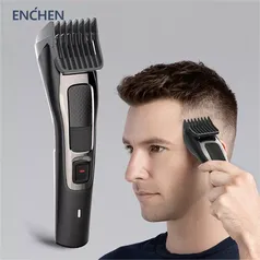 [ Conta Nova R$ 82 ]  Máquina de Cortar Cabelo e Aparador de Barba Profissional  Enchen Sharp 3s 