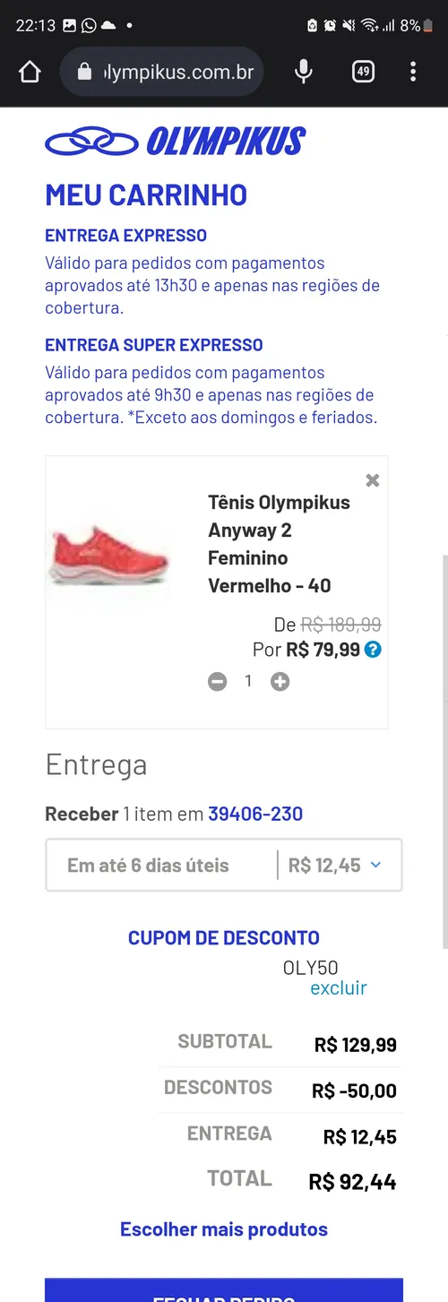 Imagem na descrição da promoção