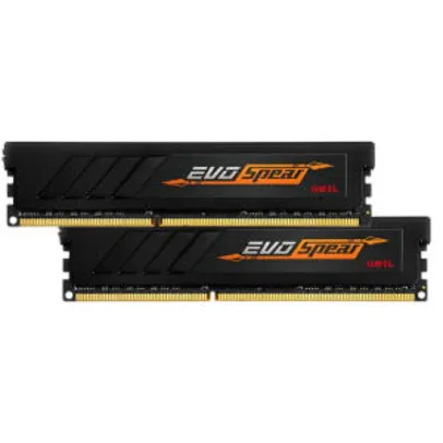 Memoria DDR4 3200mhz 16gb Udimm (kit 2x 8gb) Geil Evo Spear Black CL16 | R$ 539