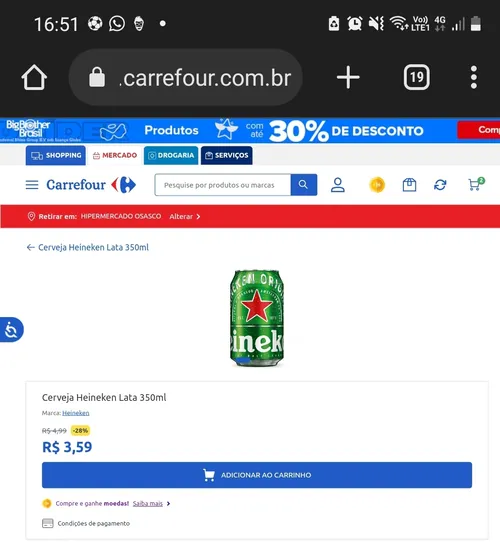 Imagem na descrição da promoção