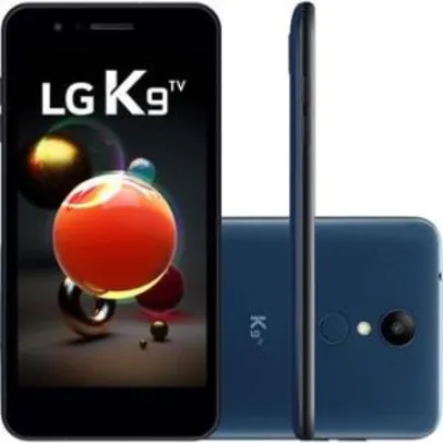 Smartphone LG K9 TV 16GB 5.0' HD, Android 7.0, Dual Chip, 4G, 8MP, Quad Core Azul Petróleo R$599