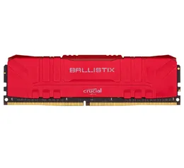 Memória Crucial Ballistix, 8GB, 3200MHz, DDR4, CL16, Vermelha - BL8G32C16U4R