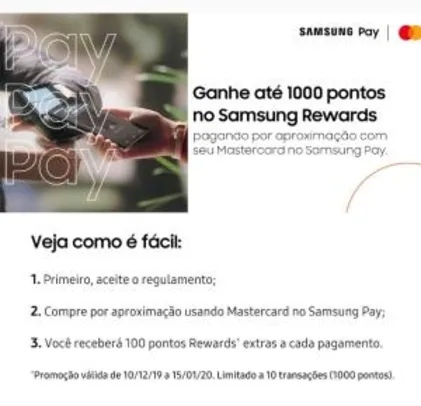 Ganhe até 1000 Pontos extras no Samsung Rewards