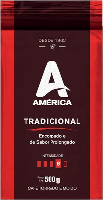 [10 unid] América Café Torrado E Moído Vácuo Clássico 500 G