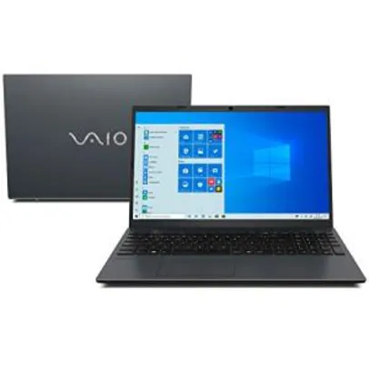 Notebook Vaio FE15, Intel Core i7, 8GB RAM, SSD 256GB, Tela 15.6" LCD HD, Windows 10 - Chumbo Escuro