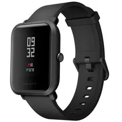 Smartwatch Relógio Inteligente Xiaomi Amazfit Basic Bip Lite 1.28" Preto Unissex A1915