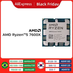 Processador Amd Ryzen 5 7600x 4.7 Ghz 6-core 12-thread 