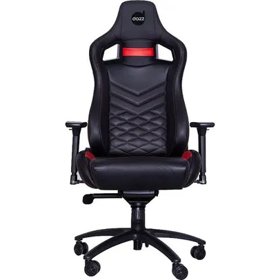 [ Ame R$600 ] Cadeira Gamer Dazz Stone Crown Com Apoio de Braço - Preto/Vermelho