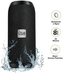 Caixa De Som Bluetooth Essential Sound Go I2go 10W RMS Resistente À Água, Preto - R$149