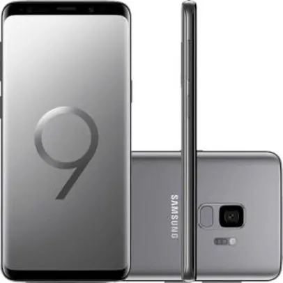 (R$2.144 com AME) Smartphone Samsung Galaxy S9 Dual Chip Android 8.0 Tela 5.8" Octa-Core 2.8GHz 128GB 4G Câmera 12MP - Cinza - R$2.357