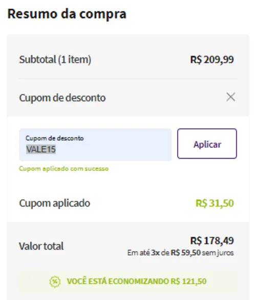 Imagem na descrição da promoção