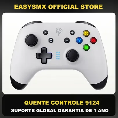 [Taxa Inclusa/G Pay] Gamepad Bluetooth Recarregável EasySMX 9124 Compátível com Nintendo Switch, Android / iOS / PC