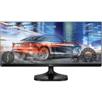[Cartão Sub] Monitor Gamer LED 25 IPS ultrawide Full HD 25UM58 R$ 535