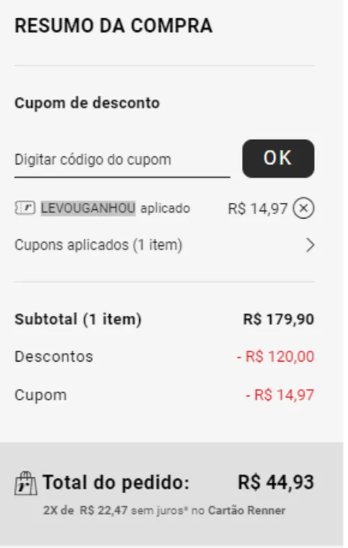 Imagem na descrição da promoção