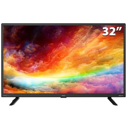 Smart TV LED 32 HD Philco PTV32G70RCH Roku TV com Dolby Audio, Midia Cast e Processador Quad-core