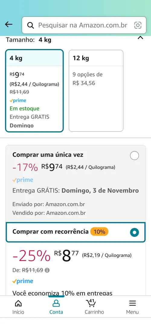 Imagem na descrição da promoção