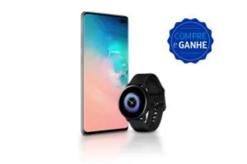 Smartphone Samsung S10 Plus 128Gb + Galaxy Watch Active | R$3.239