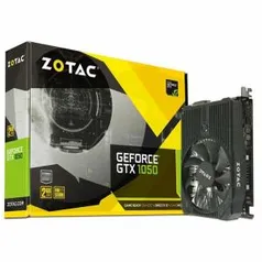 Placa de Vídeo VGA NVIDIA Zotac GEFORCE GTX 1050 2GB GDDR5 128Bits ZT-P10500A-10L - R$575