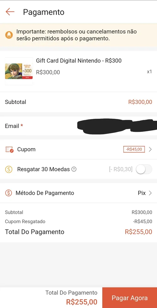 Imagem na descrição da promoção