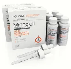 Minoxidil Foligain - 6 meses de tratamento | R$205