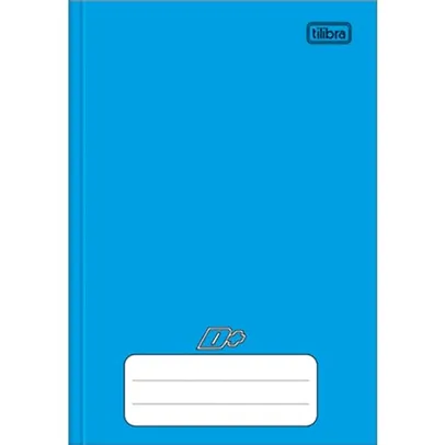 [+Por- R$ 4] Tilibra D+ - Caderno Brochura Capa Dura, 1/4 Pequeno, 14x20cm, 48 Folhas, Azul