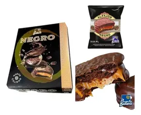 Alfajor Uruguaio Punta Ballena Negro Caixa Com 12 Und 720g