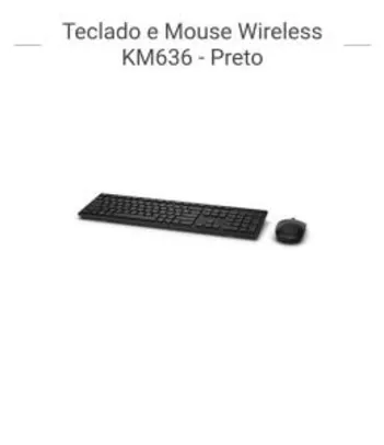 Saindo por R$ 149: Teclado e Mouse Wireless Dell KM636 | Pelando