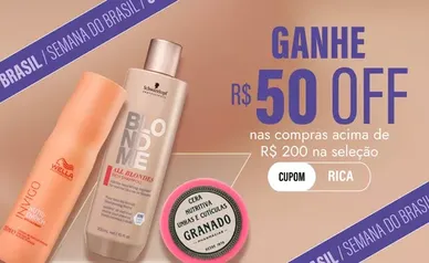 Promoção Beleza na Web Ganhe R$50 em compras acima R$200