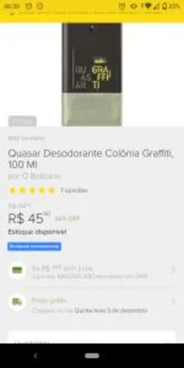 Quasar des.colonia Graffiti, 100ml | R$46